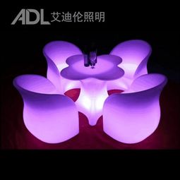 用炫彩光源重塑夜生活 艾迪伦照明的LED发光酒吧家具引领新潮流
